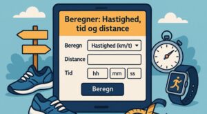 Beregn din hastighed, tid og distance