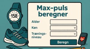 Max-puls beregner - Beregn din maksimale puls og dine pulszoner
